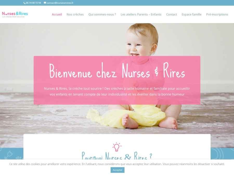 Réalisation Nurses et Rires - Wordpress
