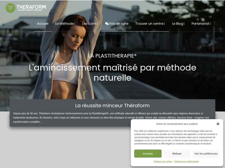 Réalisation Theraform - Wordpress